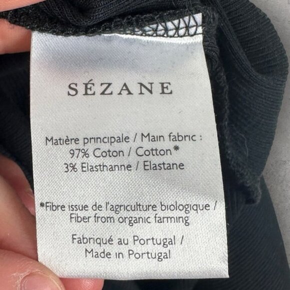 Sezane Coraline Dress Black Size XS Minimalist French Sweetheart V-Neck Bodycon - Picture 8 of 12